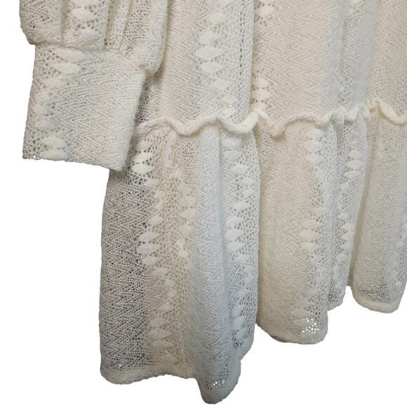 BB Dakota Steve Madden Lace Drop Waist Ruffle Dress Y2K sz S NWT | MSRP $99 - Picture 4 of 9